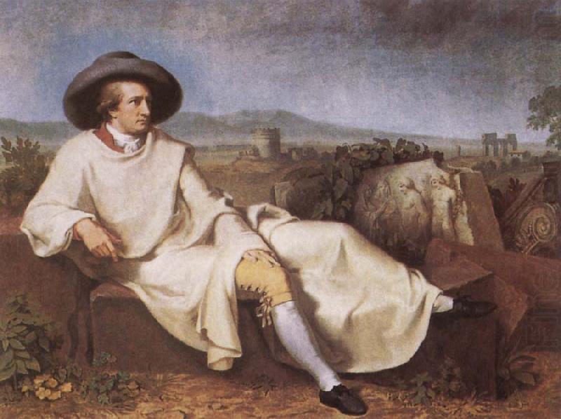 TISCHBEIN, Johann Heinrich Wilhelm Goethe in the Roman Campagna china oil painting image